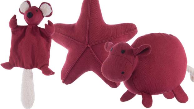 Petlando Hundespielzeug Korkies bordeaux