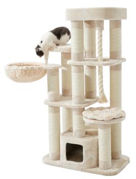 Nobby Kratzbaum Fredo für große Katzen Höhe 158 cm - Katzenbaum mit großer Liegemulde