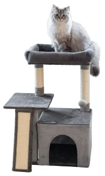 Katzen-Kratzbaum Rosalie - 76 cm - grau - von Kerbl