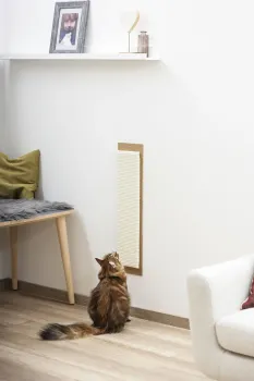 XL Katzen-Kratzbrett Maxi - zum Anbringen an Wände und Türen - Wandkratzbrett 70 x 17 cm