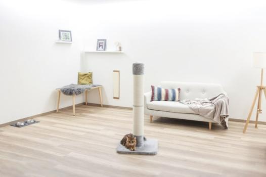 Kratzstamm XL - Kratzsäule Kerbl Opal Jute - Katzen Kratzbaum auch für große Katzen