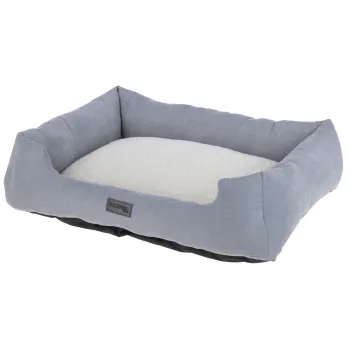 Hundebett und Katzenbett Zoe Kerbl - eckiges Körbchern Cordoptik, waschbar, niedriger Einstieg