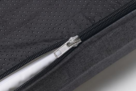 Orthopädisches Hundekissen beeztees Zira, grau, mit wasserfestem Inlet, Bezug bei 60 Grad waschbar