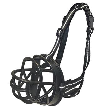 Nobby Maulkorb Comfort - ergonomischer Beißkorb für Hunde, schwarz, fressen und trinken problemlos möglich, maximaler Tragekomfort
