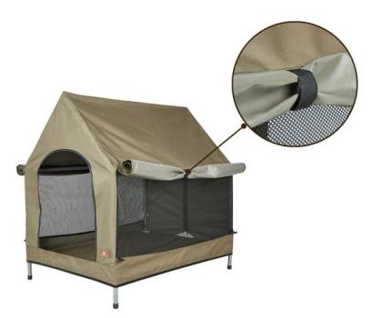Hundezelt Knuffelwuff, ideal für Camping, Baggersee etc - Knuffelwuff Outdoor Hundehütte - Metallrahmen, atmungsaktiv