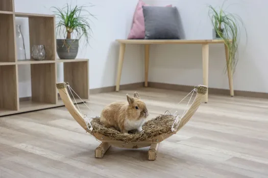 Grashängematte für Nagetiere - Hängematte und Schlafplatz für Kaninchen