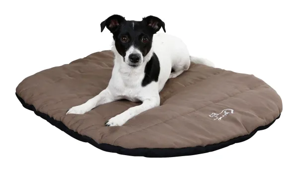 Hunde Reisebett faltbar Traveller - Reisedecke mit Tasche, waschbares Hunderkissen für unterwegs, braun 85 x 65cm ideal für Camping