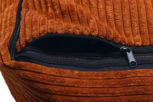 Hundebett Cord Terrakotta -  Designed by Lotte ribbed