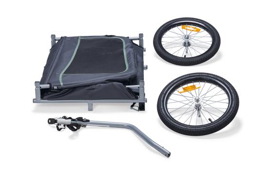 Hundefahrradanhänger Karlie Go 142 x 70 x 79 cm bis 30 kg - Fahrradanhänger für Hunde mit Luftreifen und Universalkupplung