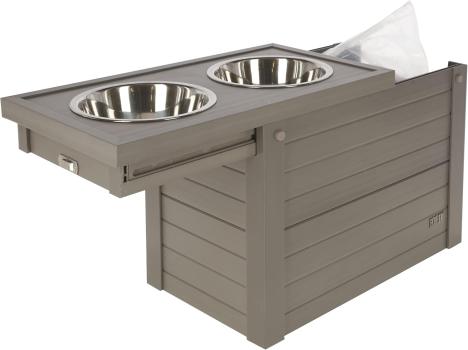 Kerbl ECO-Futterbar und Trinkbar - Hundebar mit Futtertonne indoor und outdoor