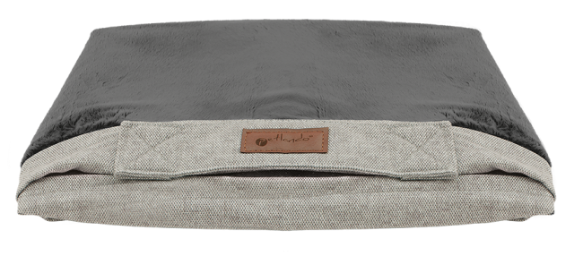 Ersatzbezug Petlando Merano Ortho stone - Wechsel-Bezug für das orthopädische Hundebett in grau