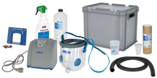 Ultraschall Inhalator Komplettset inkl Warmblutmaske