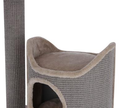 Kratzbaum mit Kratztonne Kerbl Tiana - 130 cm - grau