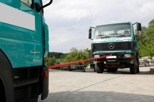 Abschleppseil für LKW 6 m, Bruchlast 35 Tonnen - Extrem starke Abschleppschlinge für Traktoren, Lanndmaschinen etc