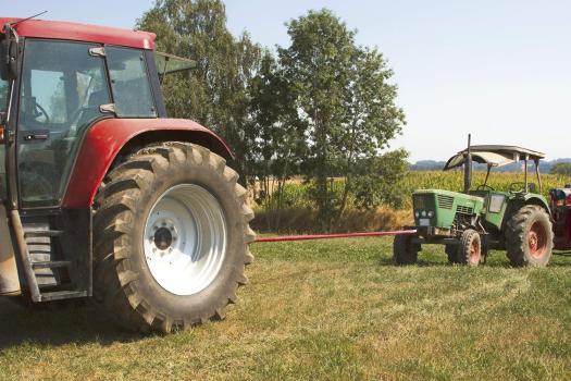 Abschleppseil für LKW 6 m, Bruchlast 35 Tonnen - Extrem starke Abschleppschlinge für Traktoren, Lanndmaschinen etc