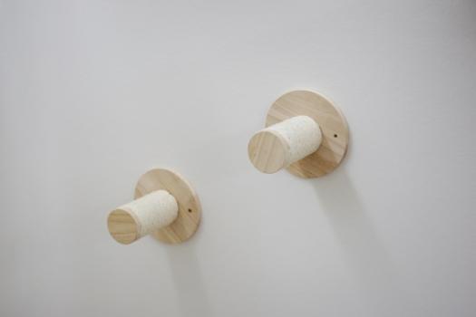 Kerbl Kletterwand Anden für Katzen Echtholz - Katzenspielplatz zur Wandbefestigung