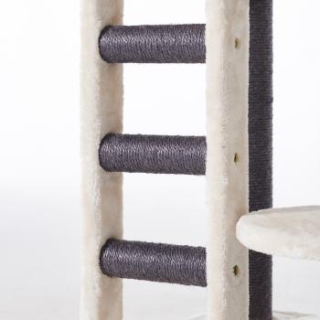 Kratzbaum Creme mit schwarzen Stämmen - Nobby Donaco -  Höhe 116 cm