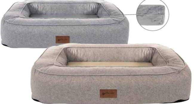 Petlando orthopädisches Hundebett Lima stone tabacco