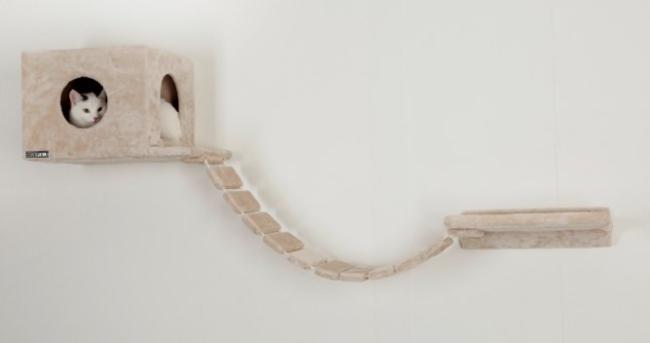 Katzen-Kletterwand-Set Kerbl Mount Everest, Katzenspielplatz zur Wandmontage