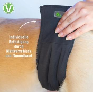 Rüdenwindeln waschbar 60 Grad - Hundewindel für Rüden mit saugfähigem Kern, geruchsarm