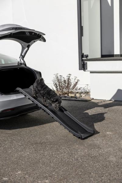 Hunderampe faltbar - bis 60 kg belastbare Einstiegshilfe für Hunde in Kofferraum