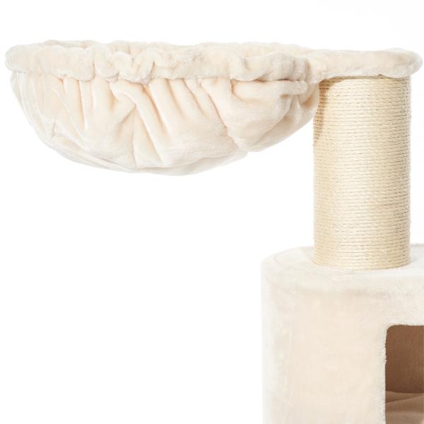 Katzenbaum Tove [128 cm] von Nobby, cream-farbener Katzen-Kratzbaum