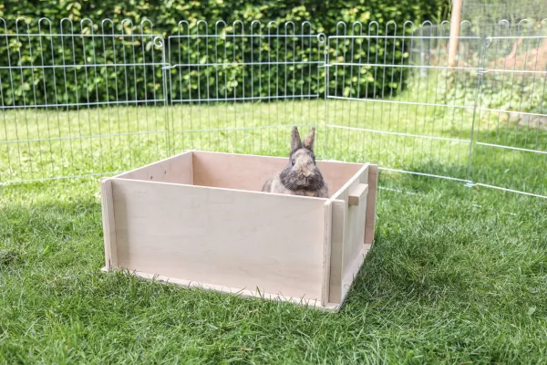 Buddelkiste für Kaninchen - Nager Sandbad für den natürlichen Buddeltrieb Kaninchen, Meerschweinchen Chinchilla etc