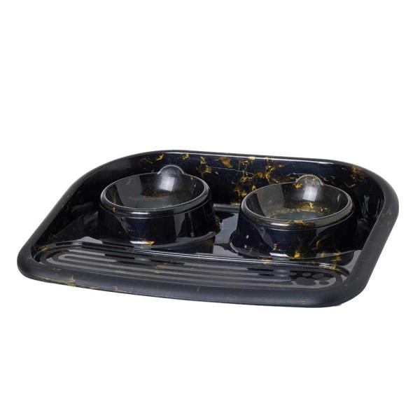 Futterstation Dinner Serving Tray Butler für Katzen und kleine Hunde z.B. Chihuahua