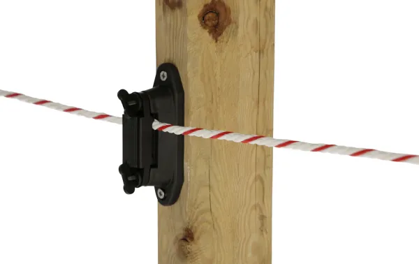 Profi Eckisolatoren / Streckenisolator 30 oder 50 Stück Isolatoren geeignet für Litze, Seil, Band bis 40 mm