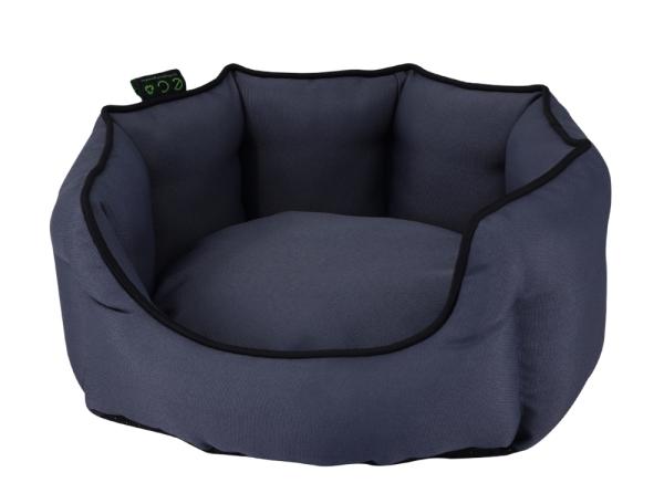 Eco Hundebett Esat oval aus recycelten Materialien, ökologisch nachhaltig hergestellt, Bezug abnehmbar