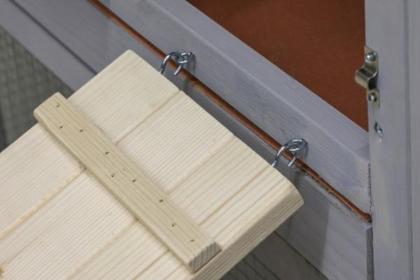 Hühnerleiter aus Holz, 75 oder 115cm lang, 18cm breit, Hühnertreppe, Hühnerrampe