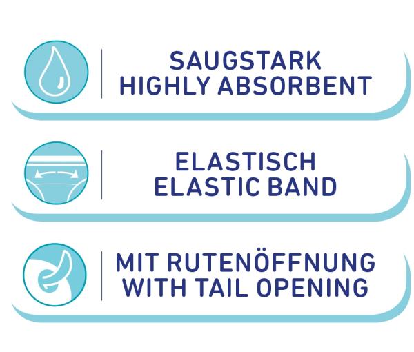 Windeln für weibliche Hunde