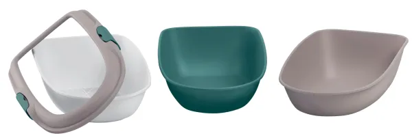 Katzentoilette Furba mit Reinigungssieb - Schalentoilette mit Sieb für Katzen, einfache und schnelle Reinigung