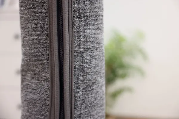 Klettersack Carpet für Katzen - ideale Alternative zu Kratzbaum deckenhoch, Aufstiegshilfe, Bezug waschbar, grau