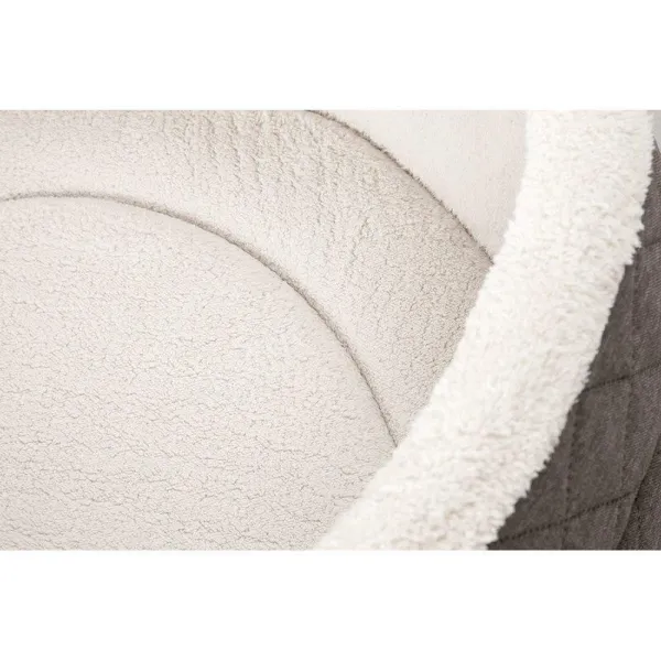 Orthopädisches Hundebett Knuffelwuff Lena, extra hoher Rand - ovales Hundekörbchen, Memory Foam, Bezug waschbar
