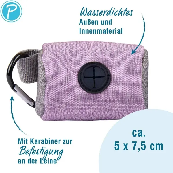 Kotbeutelspender Everest Petlamndo, für alle Hundekotbeutel Rollen passend - Spender Für Kottüten mit Karabiner