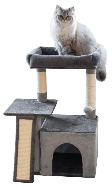 Katzen-Kratzbaum Rosalie - 76 cm - grau - von Kerbl