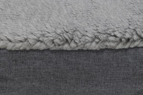 Orthopädisches Hundekissen beeztees Zira, grau, mit wasserfestem Inlet, Bezug bei 60 Grad waschbar