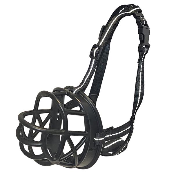 Nobby Maulkorb Comfort - ergonomischer Beißkorb für Hunde, schwarz, fressen und trinken problemlos möglich, maximaler Tragekomfort
