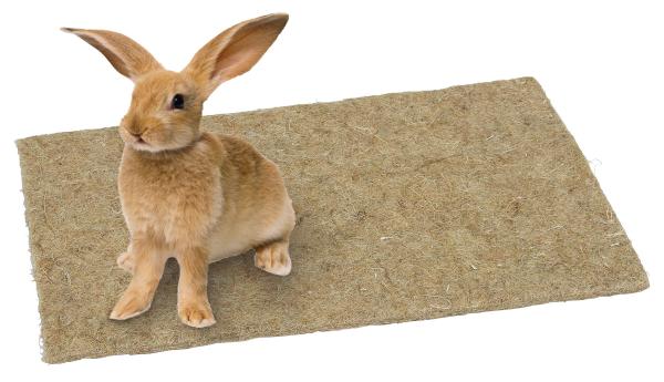 Lottchen Nagerteppich Hanf 100% - Nagerteppich Alternative zu Einstreu, essbar, extrem saugfähig