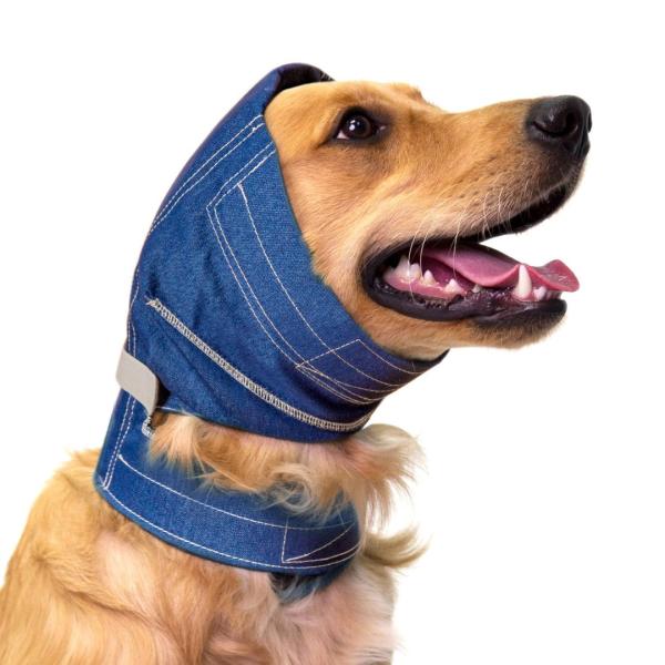Kopfbandage Hund - Atmungsaktive Bandage für Hunde bei Verletzungen des Ohres z.B. Blutohr, bei Allergien oder Entzündungen