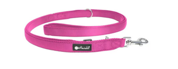 Hundeleine - Petlando Hunde-Führleine 2,3 m - 3 fach verstellbar, Mesh - extra leicht