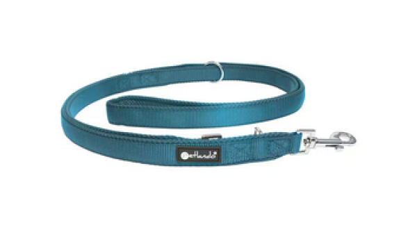 Hundeleine - Petlando Hunde-Führleine 2,3 m - 3 fach verstellbar, Mesh - extra leicht