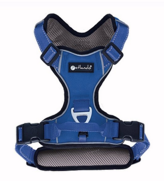 Hundegeschirr gepolstert - Petlando Outdoor Brustgeschirr für Hunde, mit Haltegriff, waschbar