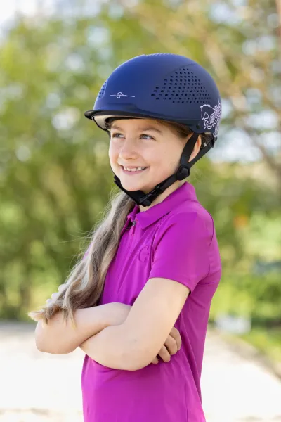 Reithelm Beauty 2.0 für Kinder und Erwachsene - Reitkappe mit herausnehmbarem Innenfutter, gute Belüftung, Disc-Sytem