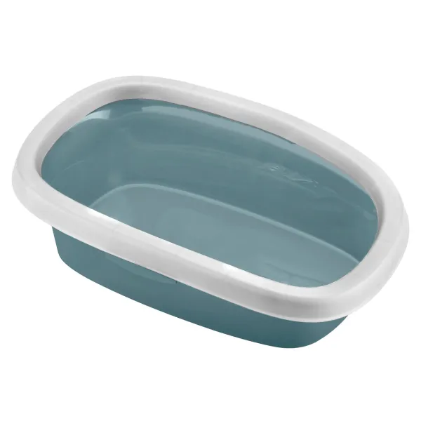 Katzentoilette Sprint 58 x 39 x 17cm blau - Schalentoilette auch für große Katzen geeignet