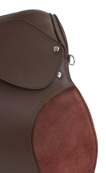 [B-Ware] Haflinger-Sattel braun, Covalliero Sattelset - Starterset inkl. Satteldecke, 2 Steigbügel, Steigbügelriemen, Sattelgurt