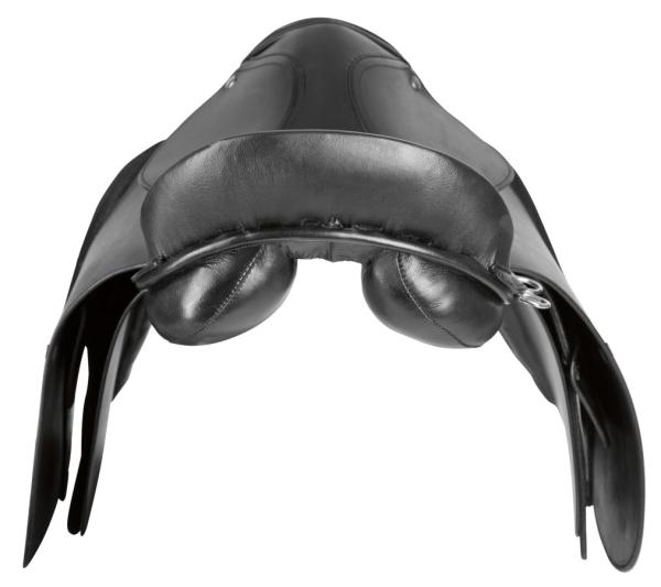 [B-Ware] Haflinger-Sattel schwarz, Covalliero Sattelset - Starterset inkl. Satteldecke, 2 Steigbügel, Steigbügelriemen, Sattelgurt