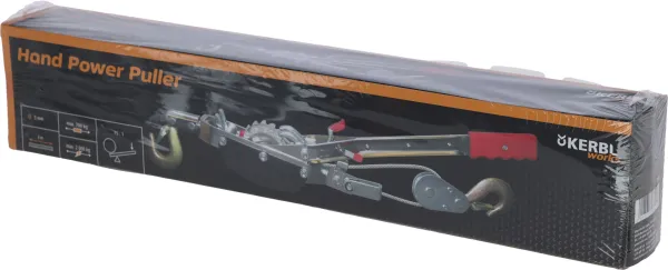 Handwinde - Seilzug manuell mit Ratsche Hand Power Puller 4 t - Handseilwinde mit 15-facher Hebelwirkung