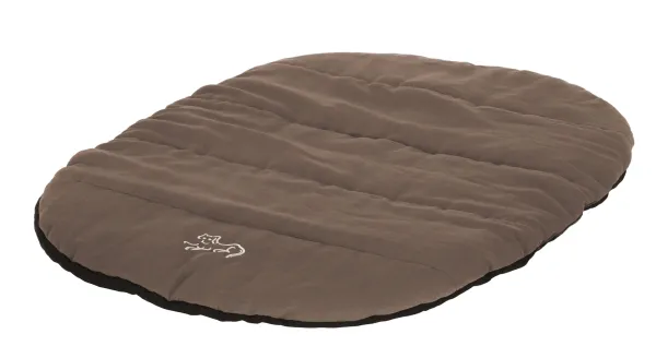 Hunde Reisebett faltbar Traveller - Reisedecke mit Tasche, waschbares Hunderkissen für unterwegs, braun 85 x 65cm ideal für Camping